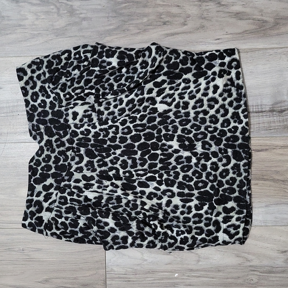 Mini Skirt with Pockets Animal Print Medium
